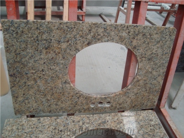 Santa Cecelia Dark Granite Countertop, Santa Cecilia Dark Granite Vanity Top