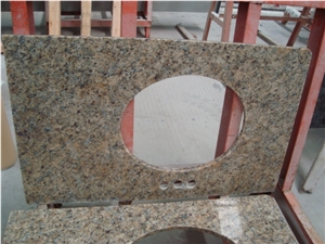 Santa Cecelia Dark Granite Countertop, Santa Cecilia Dark Granite Vanity Top
