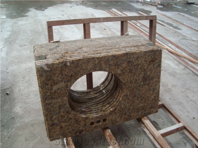 Santa Cecelia Dark Granite Countertop, Santa Cecilia Dark Granite Vanity Top