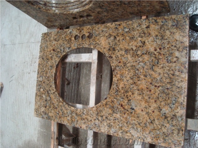 Santa Cecelia Dark Granite Countertop, Santa Cecilia Dark Granite Vanity Top