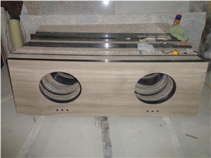 White Wooden Marble Coutertop/Vanity Top