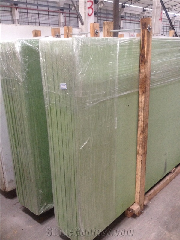 Xiamen China Chinese Engineered Quartz Man-Made Green Slab Tile Paver Cover Flooring