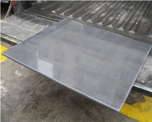 Xiamen China Nan Black Hole Basalt Slab Tile Cover Paver Flooring