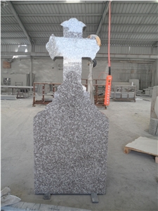 Chinese Cheap Pink G664 Granite Monuments Sets, Euoropean Tombstones, Cross Headstones