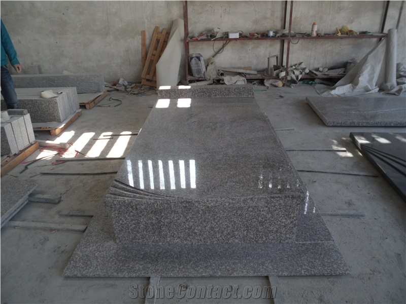 Chinese Cheap Pink G664 Granite Monuments Sets, Euoropean Tombstones, Cross Headstones