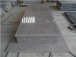 Chinese Cheap Pink G664 Granite Monuments Sets, Euoropean Tombstones, Cross Headstones