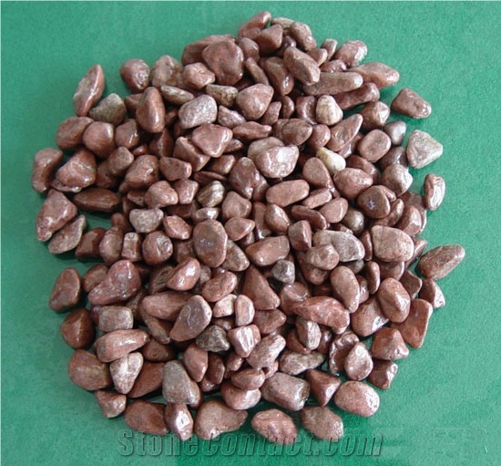 Natural Pebble Stone Red River Stone Cobbles