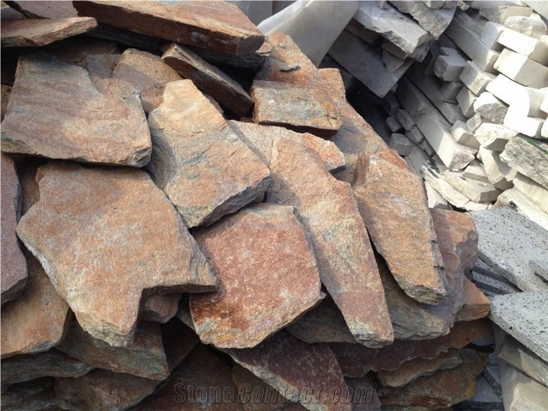Natural Surface Quartsizte Cultured Stone,Random Size Stone