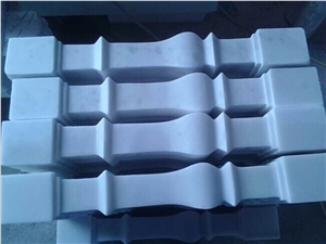 White Marble Balustrade,Guangxi White Marble Railing,China White Stone Balustrade,Marble Balustrade & Railings