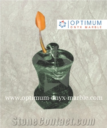 Marble Bathroom Accessories - Indus Green Marble Toothbrush Holders
