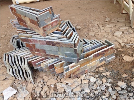 China Grey Slate Cultured Stone, Ledge Stone, Corner Stone