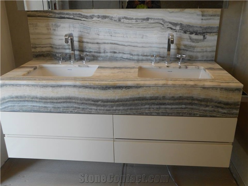 Blue River Onyx Custom Vanity Top