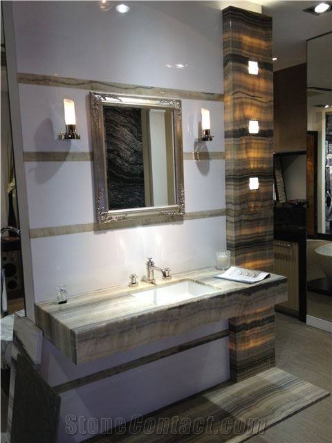 Blue River Onyx Custom Vanity Top