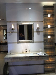 Blue River Onyx Custom Vanity Top