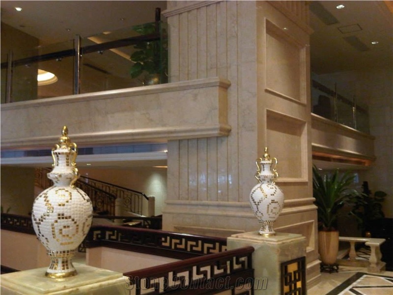 Golden Beige Marble Wall and Floor Tiles