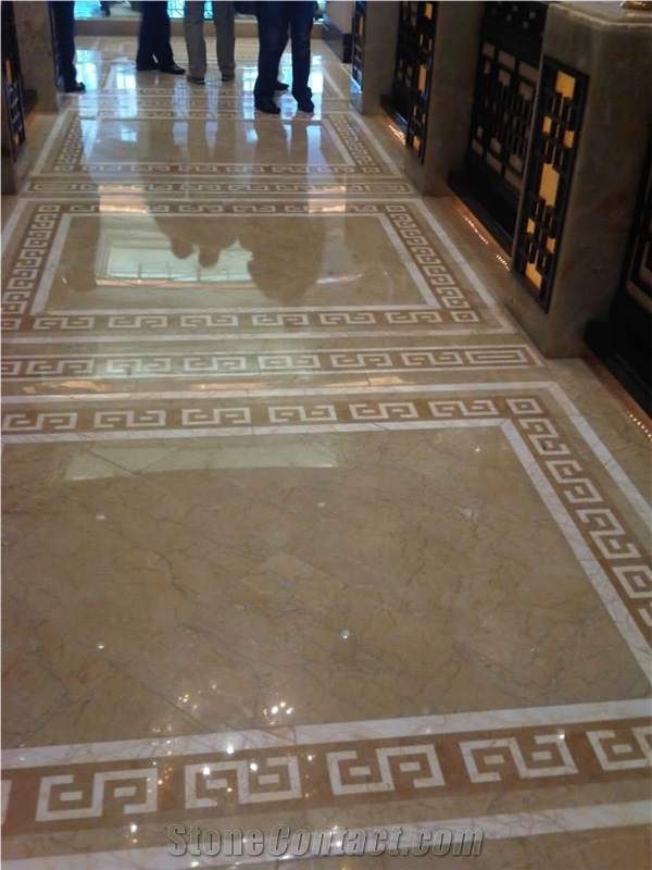 Golden Beige Marble Wall and Floor Tiles