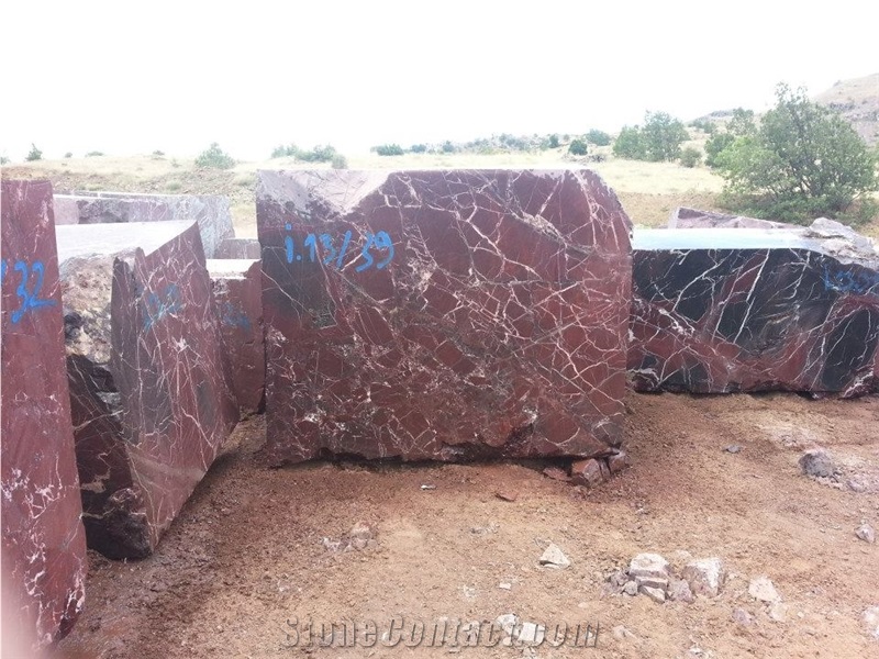 Rosso Levanto Marble Blocks, Rosa Levanto Marble, Red Marble Turkey Blocks
