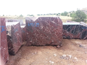 Rosso Levanto Marble Blocks, Rosa Levanto Marble, Red Marble Turkey Blocks