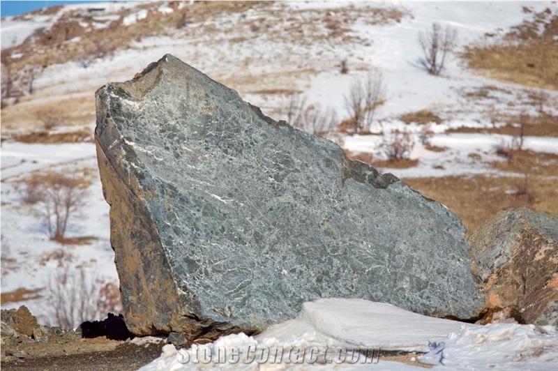 Verde Antico, Petroleum Green Marble Blocks