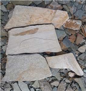 China Brown Slate Low Cost Flagstone Of Culture Stone for Pavers