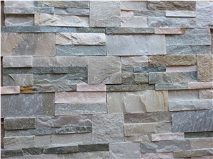 Decoration Split Cheap China Multicolor Slate Flagstone,Hebei Golden Flagstone