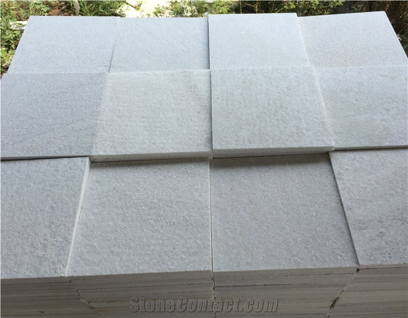 Great Project Square Edging White Quartz Stone Swimming Pool Coping Stones, Natural Quartz Slate White Quartzite Swimming Pool Coping