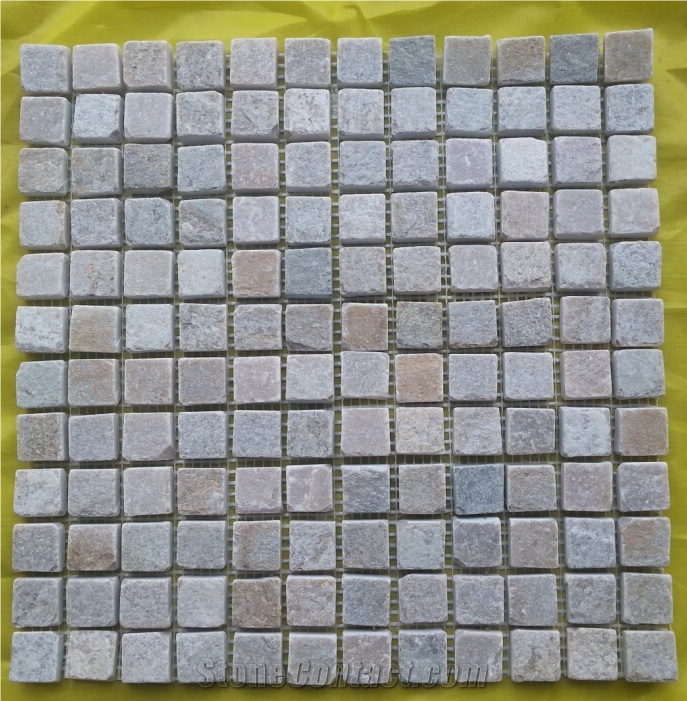 Hebei China Yellow Quartzite Inner Stone Mosaic