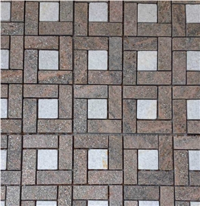 Hebei China Yellow Quartzite Inner Stone Mosaic