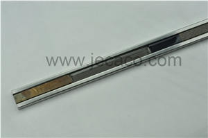 Stainless Steel with Glass and Stone Mixed Decor Tile Trim,Border