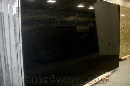 Jet Black Granite Slabs