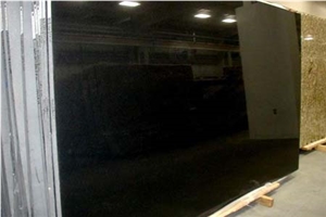 Jet Black Granite Slabs