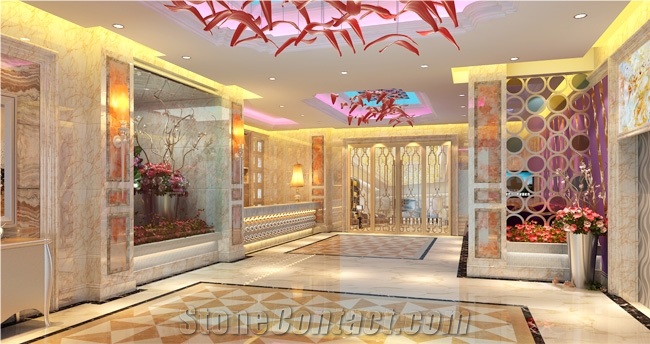 Artificial Marble Wall Tiles & Slabs, Crema Huescar Marble