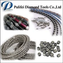 Diamond Wire Saw Tools Sintered Beads for Marble Granite Concrete Cutting Quarry/Profile Equipment