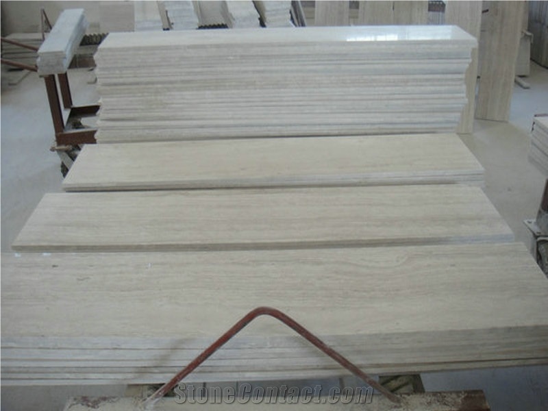 White Serpeggiante White Wooden Marble Slabs & Tiles, China White Marble