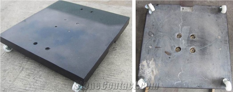 Absolute Black Granite Umbrella Base Polished
