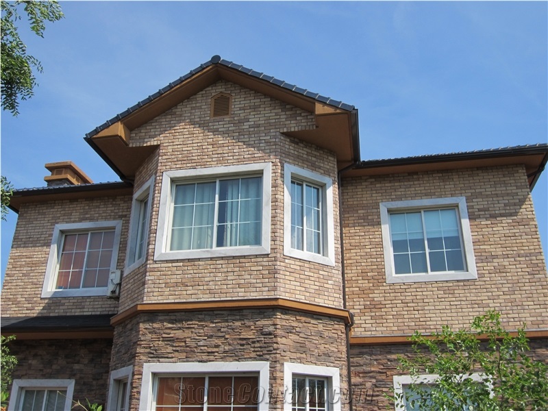Cultured Brick, China Slate Wall Tiles, Wall Covering