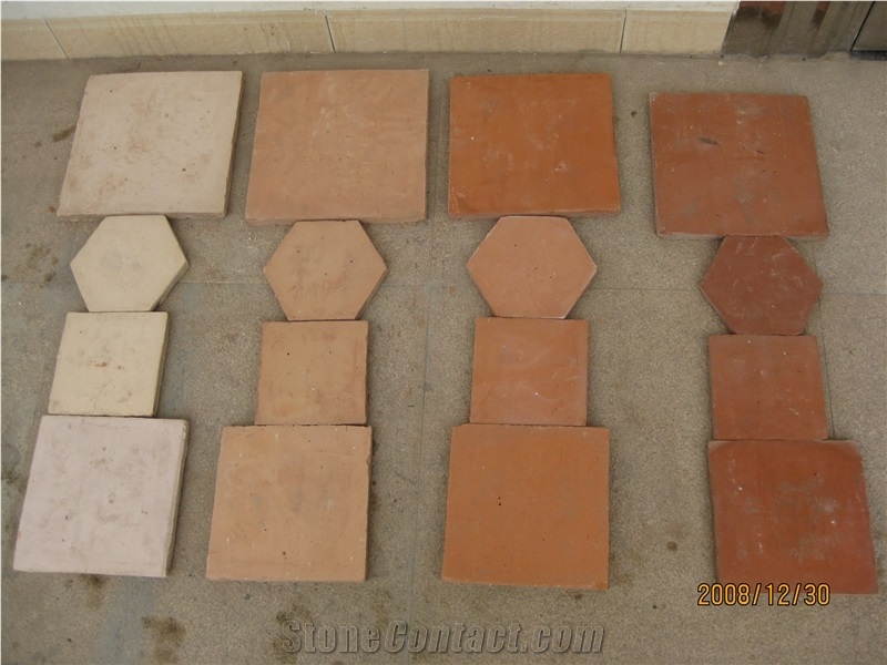 Handmade Antique Terraotta Stone Floor Tiles