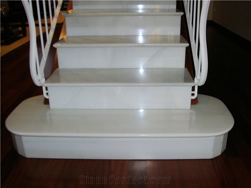 Blanco Macael Marble Staircase