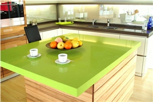 Caribbean Green Silestone Kitchen Island Top