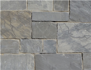 Cosmic Grey Castle Stone Natural Thin Veneers Products, Grey Sandstone India Cultured Stone
