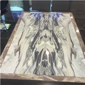 China Dark Ink Marble Tiles & Slabs, Crystal Ink Marble Glassy Wall Covering & Flooring