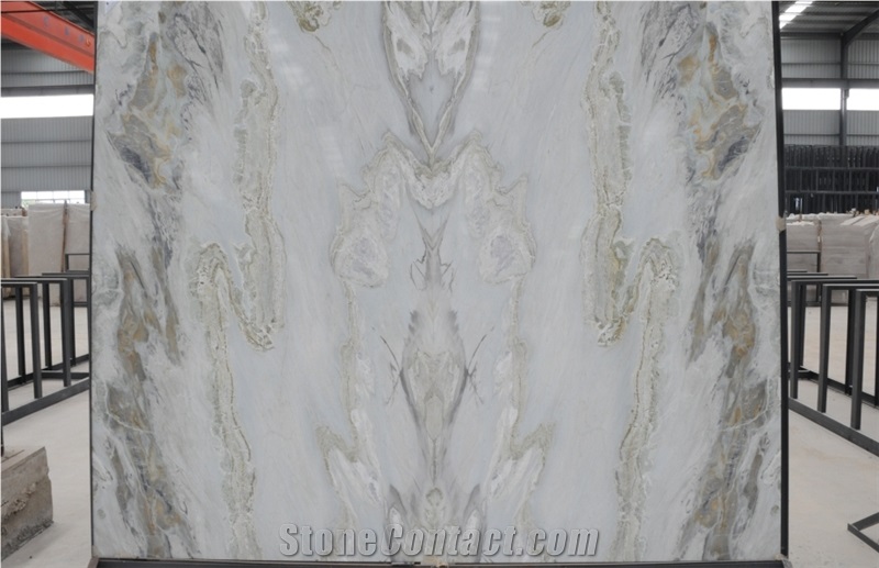 Own Quarry - China White Onicciato Marble 5# Tiles & Slabs for Wall Covering & Flooring, White Onicciato Marble Slabs