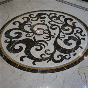 Floor Medallions Round Marble Inlay
