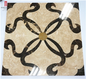 Italy Provincia Di Brescia Classic Cream Marble Medallions