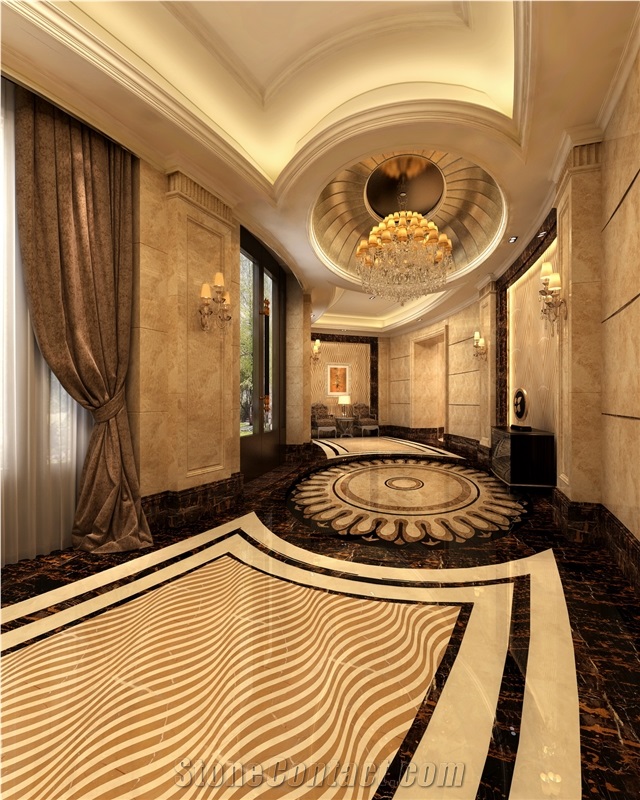 Moreroom Stone 3d Water Jet Marble Flooring and Wall Design