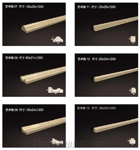 Moreroom Stone Emperador Light Marble Moulding & Skiting Stone Strim