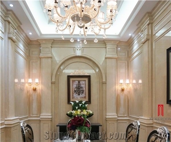 Moreroom Stone Grade a Shayan Beige Marble Floor and Wall Trim