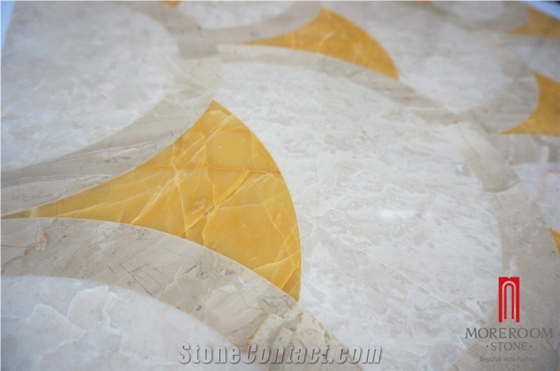Turkey Bademli,Eğirdir Quarry, Isparta Ottoman Beige Marble Waterjet Marble Panel