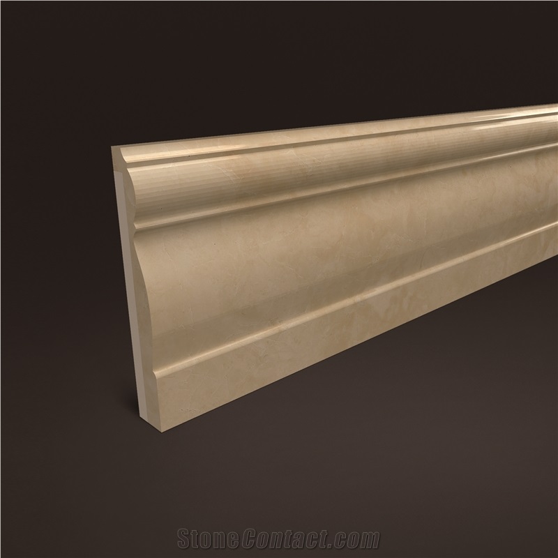 Turkey Beige Marble Molding, Beige Marble Border Decos/Skitings for Wall Design