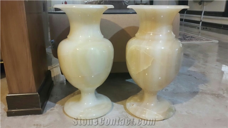Gifts and Decoratives, Persian White Snow Onyx Artifacts & Handcrafts